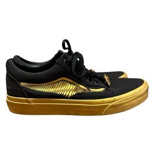 Harry Potter Vans  Men’s Size: 7.5 Women’s Size: 9 Black & Gold Low-Top